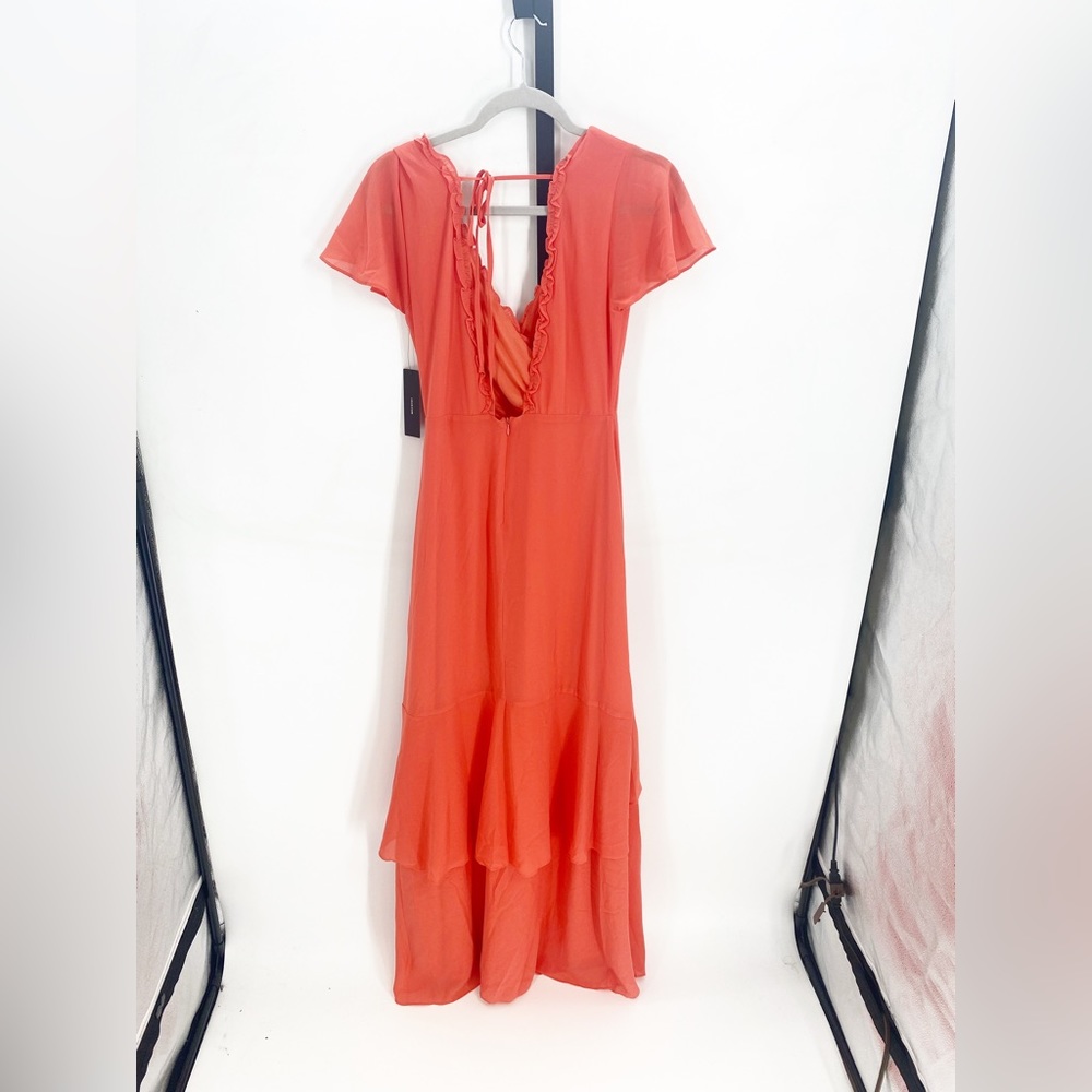 Lulu’s NWT Pour The Champagne Coral Maxi Dress S - Picture 11 of 12